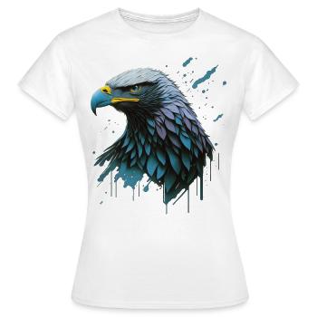 Libérez la Majesté : l’aigle - T-shirt Femme - blanc - Devant - AI Model Female 172 dark (172cm)