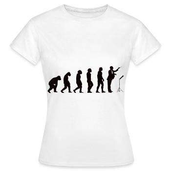 Chefs d’orchestre Musiciens Orchestre Évolution Chef d’orchestre Musique - T-shirt Femme - blanc - Devant - AI Model Female 172 dark (172cm)