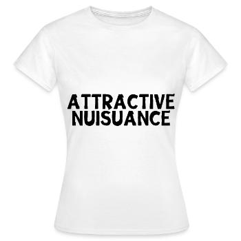Nuisance attrayante 2 - T-shirt Femme - blanc - Devant - AI Model Female 172 dark (172cm)
