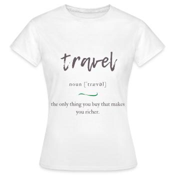 Édition alambiquée de voyage - T-shirt Femme - blanc - Devant - AI Model Female 172 dark (172cm)