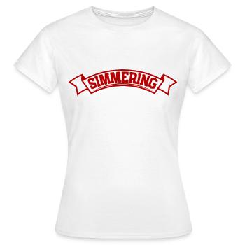 Wien Simmering Bezirk Design - Frauen T-Shirt - Weiß - Vorne - AI Model Female 172 dark (172cm)