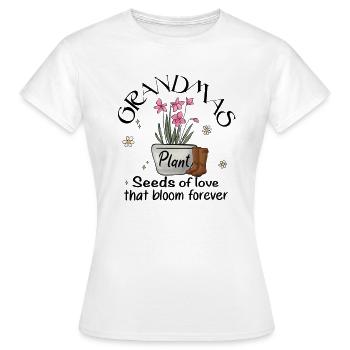 Oma Geschenkidee Garten Liebe - Frauen T-Shirt - Weiß - Vorne - AI Model Female 172 dark (172cm)