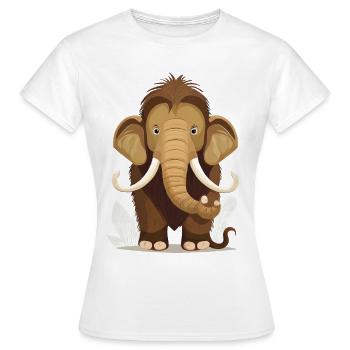 Mammouth - T-shirt Femme - blanc - Devant - AI Model Female 172 dark (172cm)