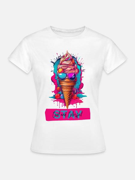 Radiant Delight - Helles Eis - Frauen T-Shirt - Weiß