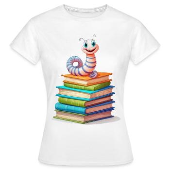 Rat de bibliothèque - T-shirt Femme - blanc - Devant - AI Model Female 172 dark (172cm)