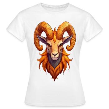 Capricorne - T-shirt Femme - blanc - Devant - AI Model Female 172 dark (172cm)