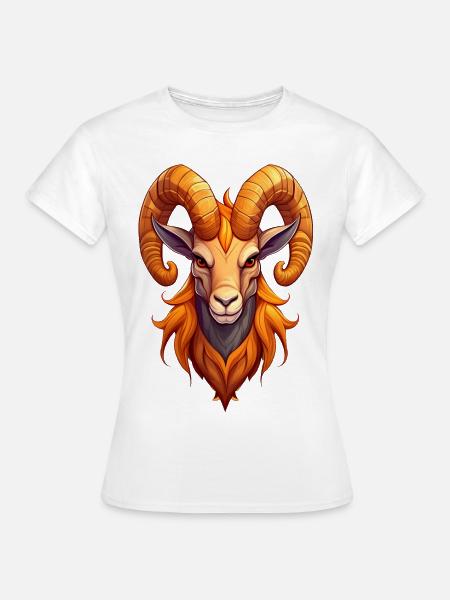 Steinbock - Frauen T-Shirt - Weiß