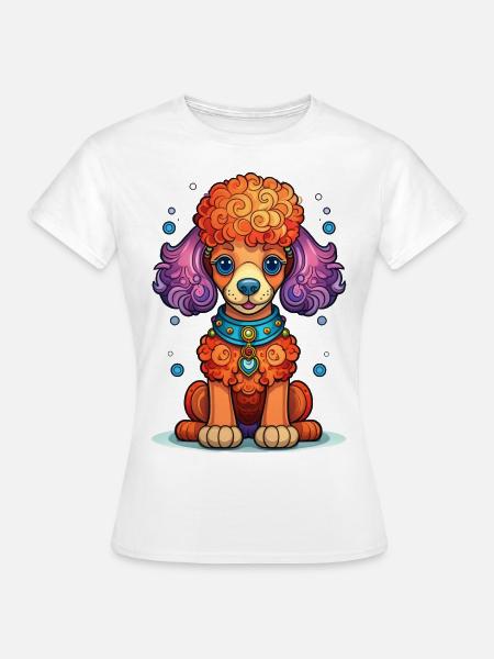Pudel - Frauen T-Shirt - Weiß