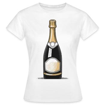 Sekt - Frauen T-Shirt - Weiß - Vorne - AI Model Female 172 dark (172cm)