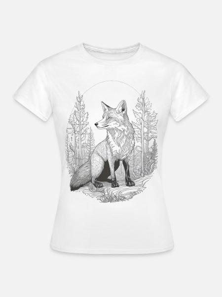 Fuchs im Wald - Frauen T-Shirt - Weiß