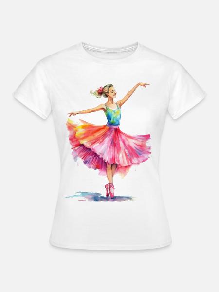 Tänzerin - Frauen T-Shirt - Weiß