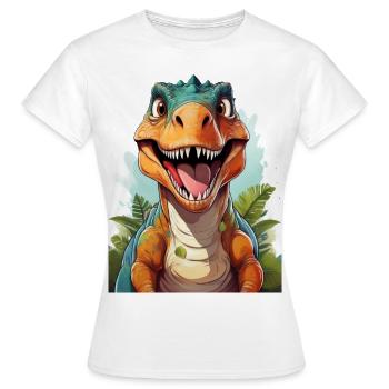 Tyrannosaurus Rex - Frauen T-Shirt - Weiß - Vorne - AI Model Female 172 dark (172cm)