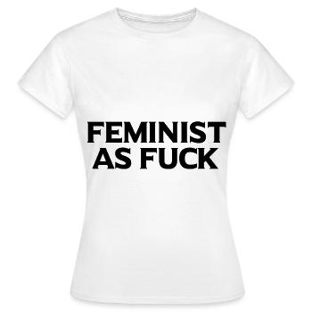 Cadeau féministe féministe féministe - T-shirt Femme - blanc - Devant - AI Model Female 172 dark (172cm)