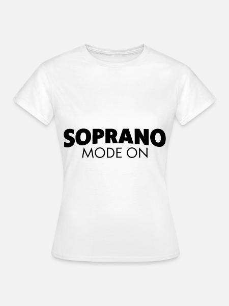 Soprano Mode On - Frauen T-Shirt - Weiß