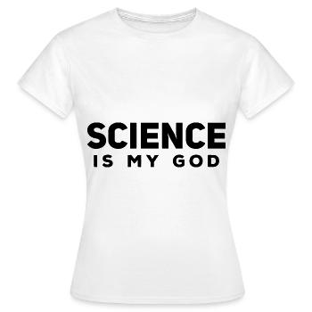 Atheisten Sprüche | Atheismus Skeptiker Geschenke - Frauen T-Shirt - Weiß - Vorne - AI Model Female 172 dark (172cm)