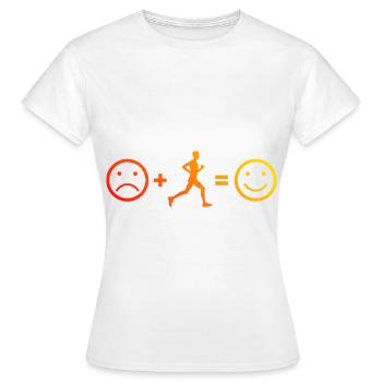 Course à pied Course à pied Course à pied Jogging pour femmes - T-shirt Femme - blanc - Devant - AI Model Female 172 dark (172cm)