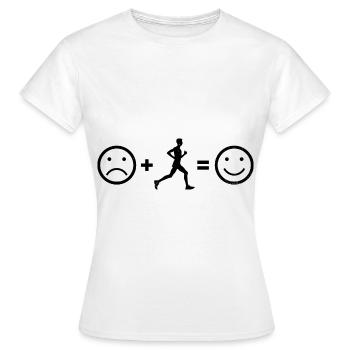 Course à pied, Jogging, Fitness, Jogging, Cross Country Runnin - T-shirt Femme - blanc - Devant - AI Model Female 172 dark (172cm)