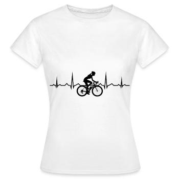 Cyclisme VTT Vélo VTT Vélo Vélo - T-shirt Femme - blanc - Devant - AI Model Female 172 dark (172cm)