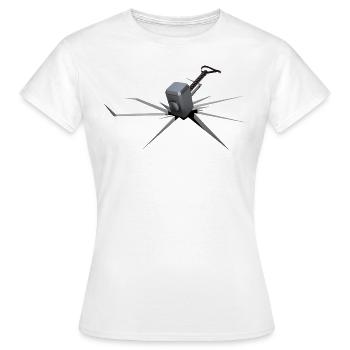 Hammer von Thor - Frauen T-Shirt - Weiß - Vorne - AI Model Female 172 dark (172cm)
