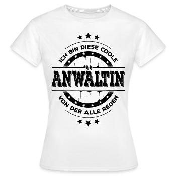 Anwältin Kollegin Geburtstag Jurastudium Geschenk - Frauen T-Shirt - Weiß - Vorne - AI Model Female 172 dark (172cm)