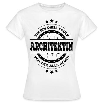 Architektin Geburtstag Architektur Geschenk - Frauen T-Shirt - Weiß - Vorne - AI Model Female 172 dark (172cm)