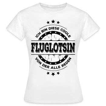 Fluglotsin Geburtstag Flugsicherung Geschenk - Frauen T-Shirt - Weiß - Vorne - AI Model Female 172 dark (172cm)
