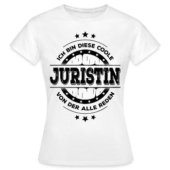 Juristin Kollegin Geburtstag Jurastudium Geschenk - Frauen T-Shirt - Weiß - Vorne - AI Model Female 172 dark (172cm)