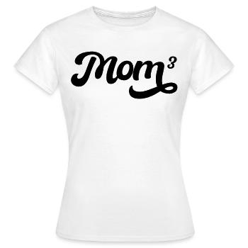 Maman 3 enfants fête des mères maman haute 3 cadeau - T-shirt Femme - blanc - Devant - AI Model Female 172 dark (172cm)
