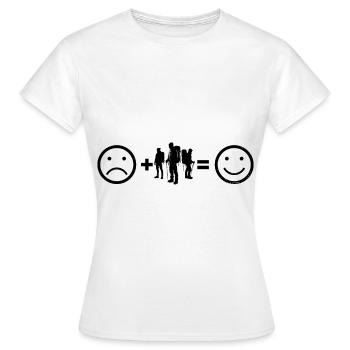 Bloc Bloc Bloc Escalade de bloc Hommes - T-shirt Femme - blanc - Devant - AI Model Female 172 dark (172cm)