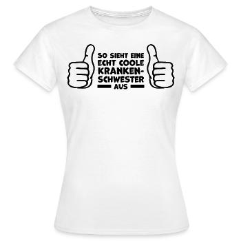 Krankenschwester Humor Geschenkideen - Frauen T-Shirt - Weiß - Vorne - AI Model Female 172 dark (172cm)
