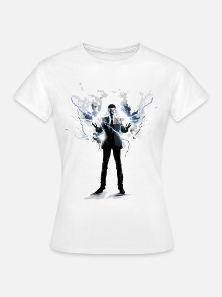 Nikola Tesla - T-shirt Femme - blanc