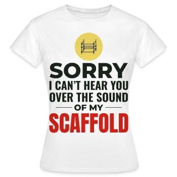 Scaffolder Scaffold Builder Scaffolding Platform - Women's T-Shirt - white - Front - AI Model Female 172 dark (172cm)