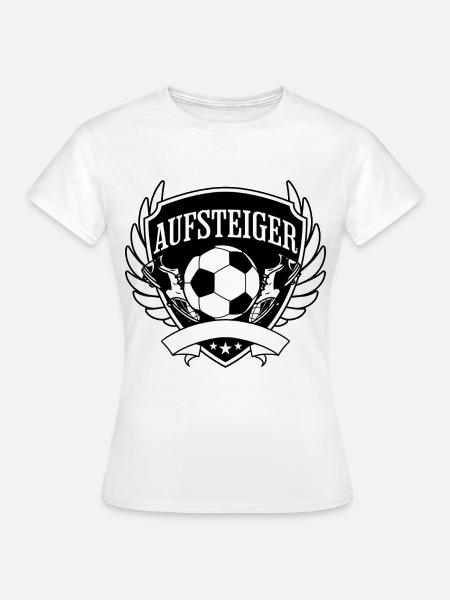 Aufsteiger Wappen Fußball - Frauen T-Shirt - Weiß