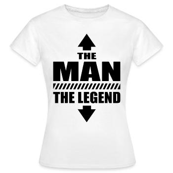 The Man The Legend Macho Casanova - Frauen T-Shirt - Weiß - Vorne - AI Model Female 172 dark (172cm)