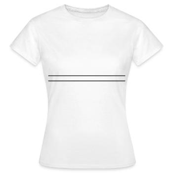 Two lines - Women's T-Shirt - white - Front - AI Model Female 172 dark (172cm)