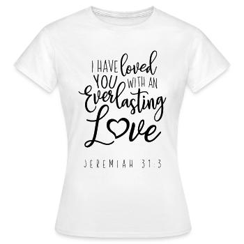 Ich habe dich geliebt - Frauen T-Shirt - Weiß - Vorne - AI Model Female 172 dark (172cm)