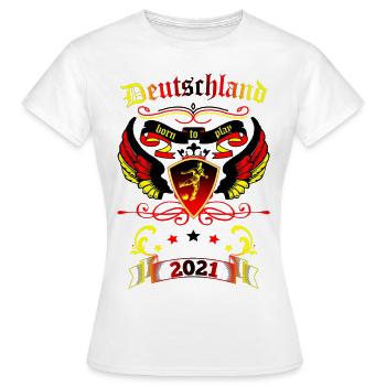 Germany - Women's T-Shirt - white - Front - AI Model Female 172 dark (172cm)
