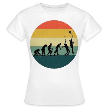Men's Paddle Tennis Paddle Paddle Racket - Women's T-Shirt - white - Front - AI Model Female 172 dark (172cm)
