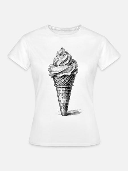 Softeis - Frauen T-Shirt - Weiß
