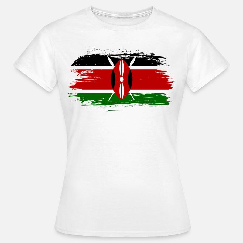 Drapeau du Kenya drapeau - T-shirt Femme - blanc