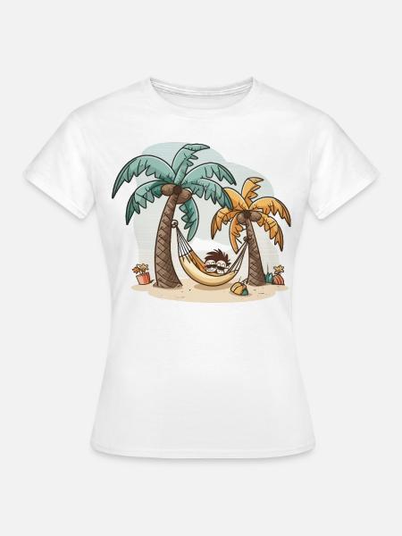 Der Entspannungs-Guru - Frauen T-Shirt - Weiß