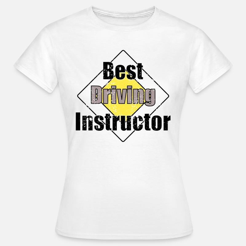 cool driving instructor driving school driving instructor gift - Women's T-Shirt - white