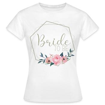 Rose Blossom - Bride to be - Women's T-Shirt - white - Front - AI Model Female 172 dark (172cm)