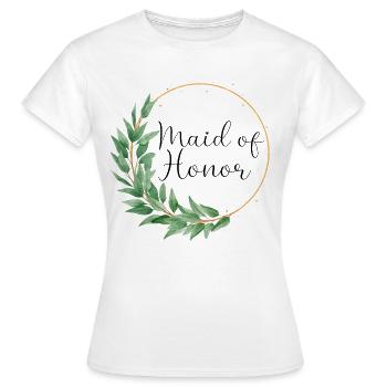 Eucalyptus - Maid of Honor - 2 - Women's T-Shirt - white - Front - AI Model Female 172 dark (172cm)