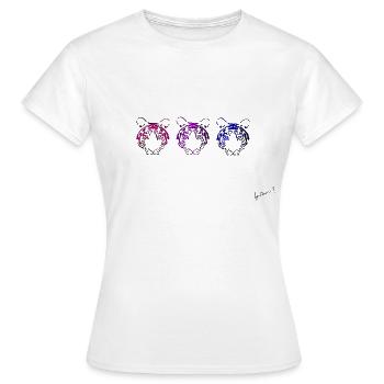Animal pop art (Tiger) - Women's T-Shirt - white - Front - AI Model Female 172 dark (172cm)