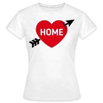 I Love My Home (Home Country / Hometown / 2C) - Women's T-Shirt - white - Front - AI Model Female 172 dark (172cm)