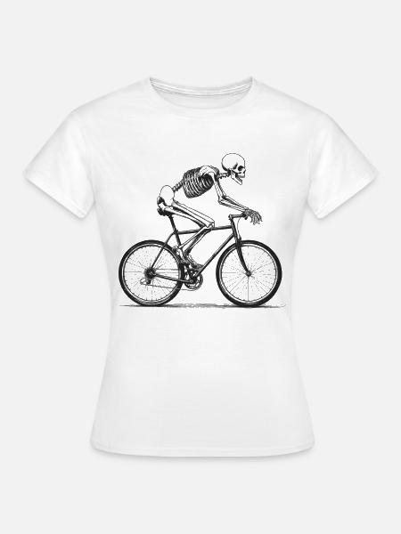 Undead biker - Frauen T-Shirt - Weiß