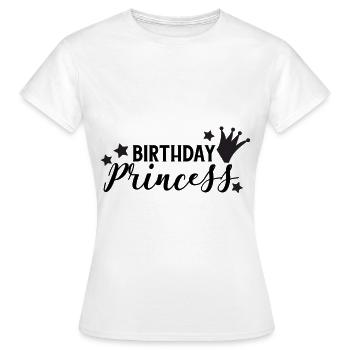 Birthday Princess - Frauen T-Shirt - Weiß - Vorne - AI Model Female 172 dark (172cm)