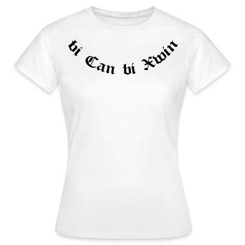 Bi can Bi Xwin - T-shirt Femme - blanc - Devant - AI Model Female 172 dark (172cm)