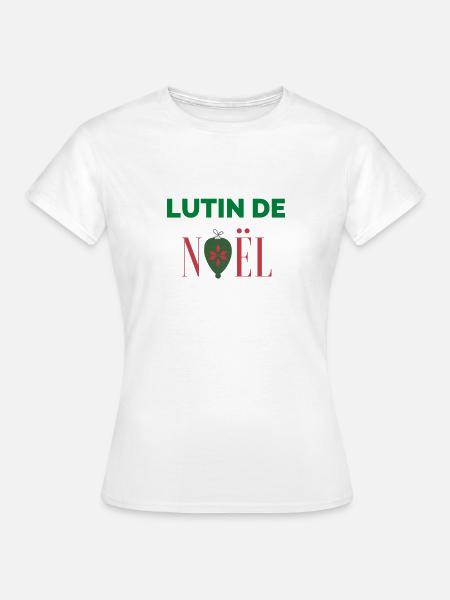 Lutin de noël - T-shirt Femme - blanc